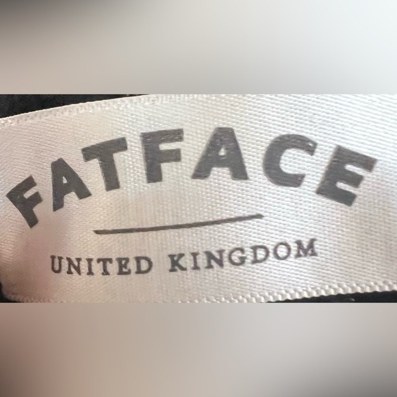 Fat Face Romper Jumpsuit women’s size 2 black and brown pinstripes side buttons - Picture 5 of 13